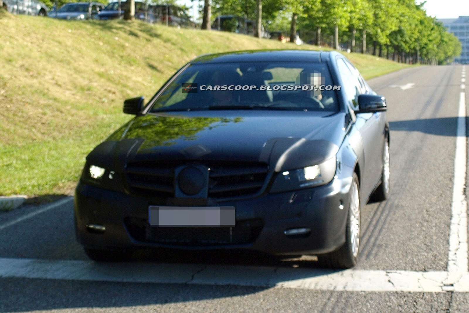Mercedes C Coupe szpieg lipiec 2010
