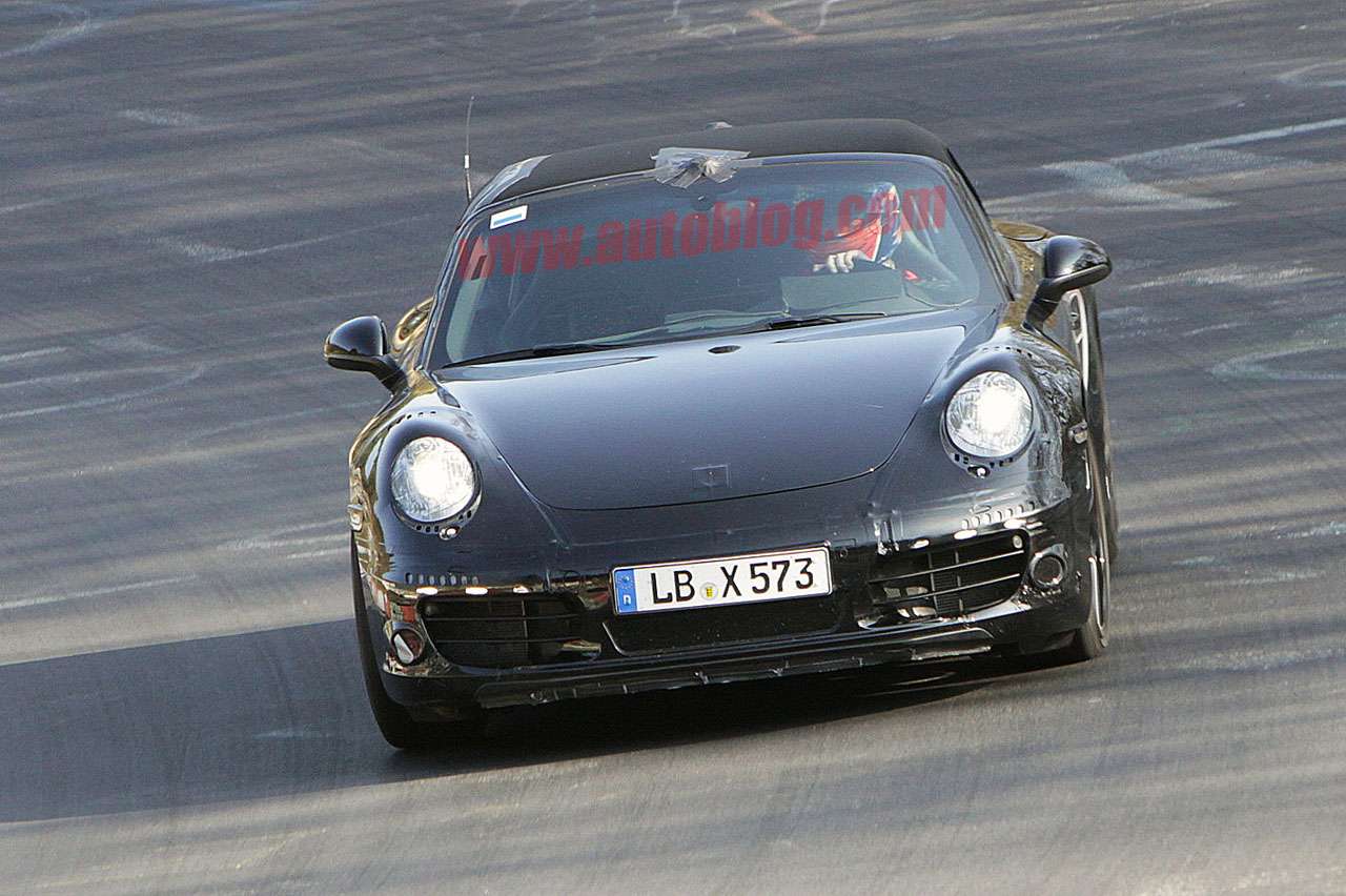 Porsche 911 coupe cabrio spy Marzec 2011