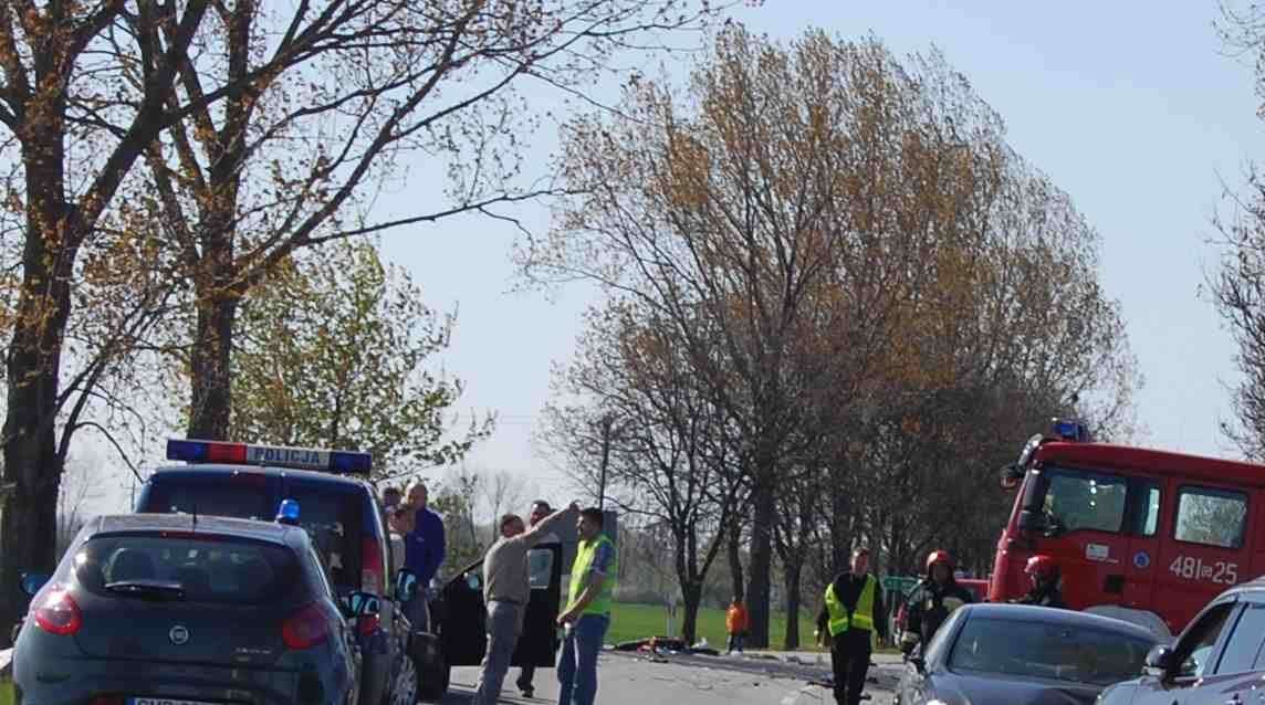 Mercedes-Benz CLS wypadek malbork kwiecien 2011