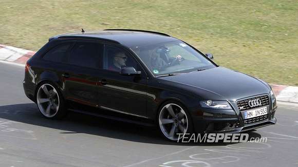 spyshots new audi rs4 avant at the nurburgring 007 glo
