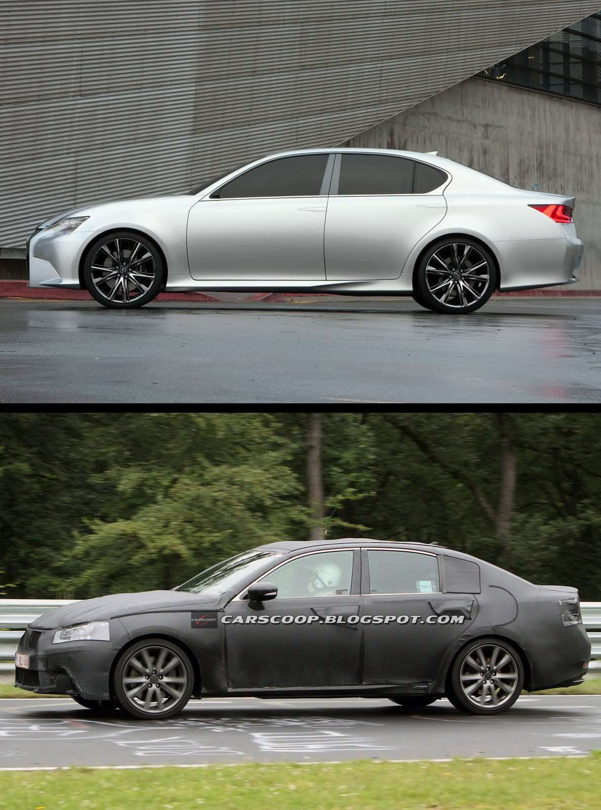 Lexus GS 2013 fot szpieg lipiec 2011