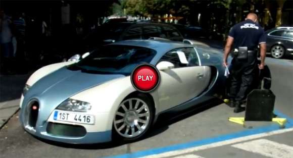 Bugatti Veyron: czeska policja zakłada blokadę na koło