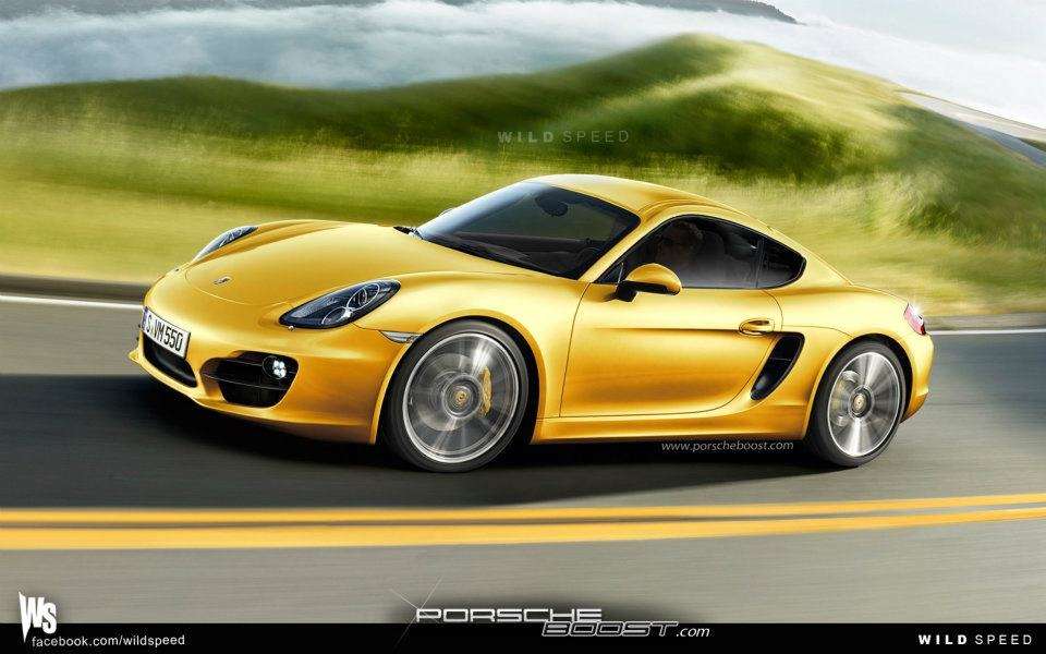 Porsche Cayman new wizualizacja fot styczen 2012