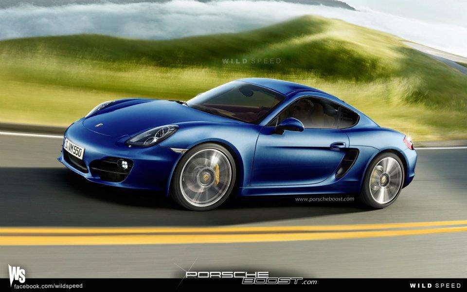 Porsche Cayman new wizualizacja fot styczen 2012