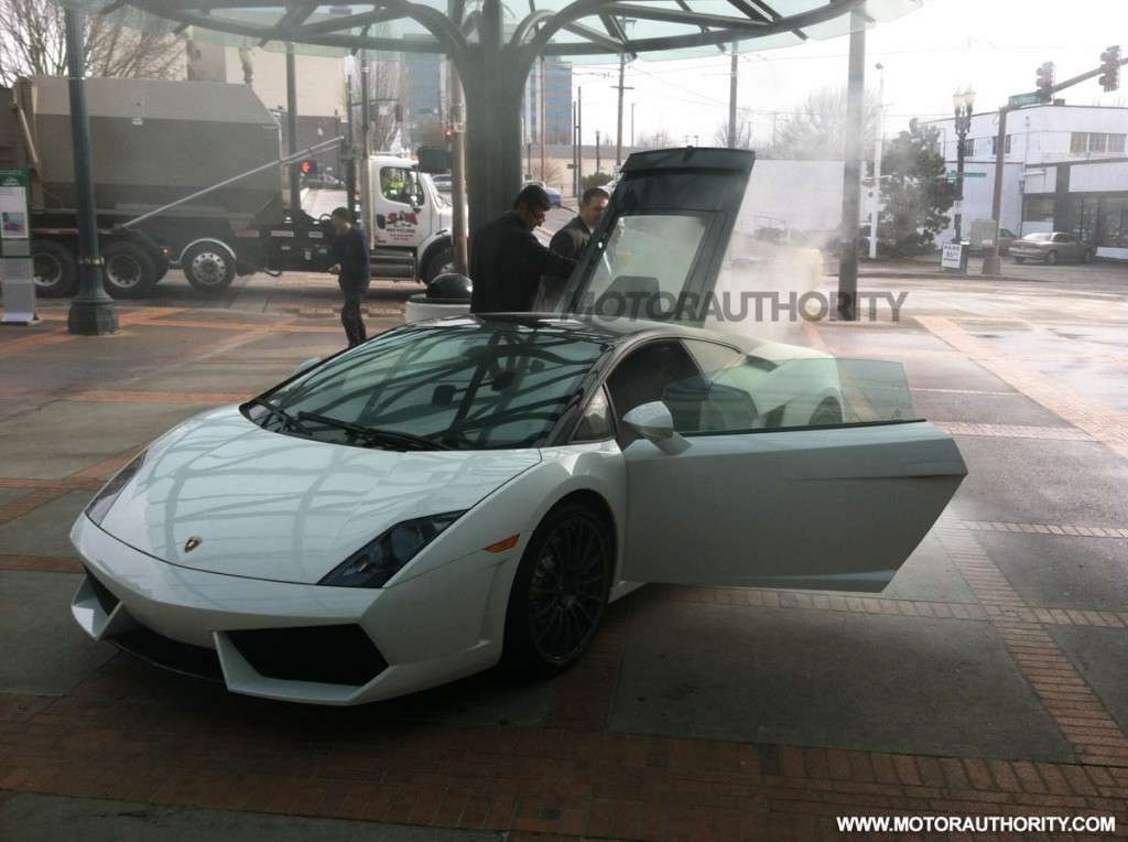 Lamborghini Gallardo pozar motor show ameryka styczen 2012