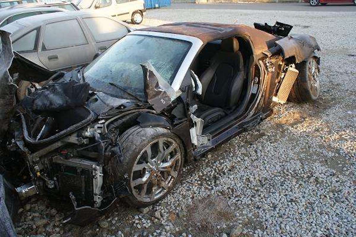 Wypadek Audi R8 w Sieradzu