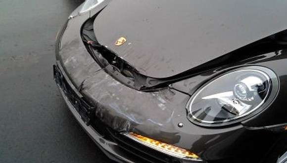 Porsche 911 991 Carrera wypadek crash