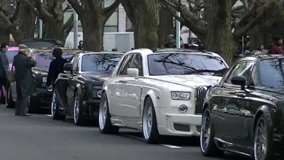 Rolls Royce Phantom zlot Japonia