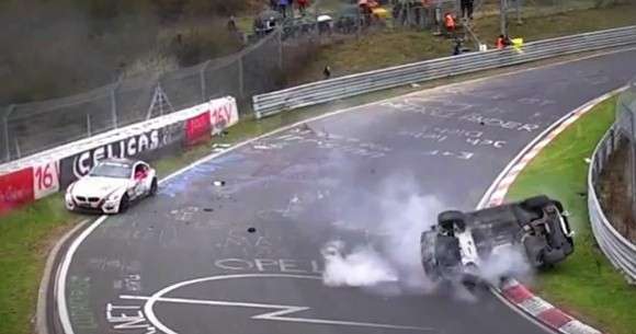 BMW serii 3 E46 Nurburgring crash