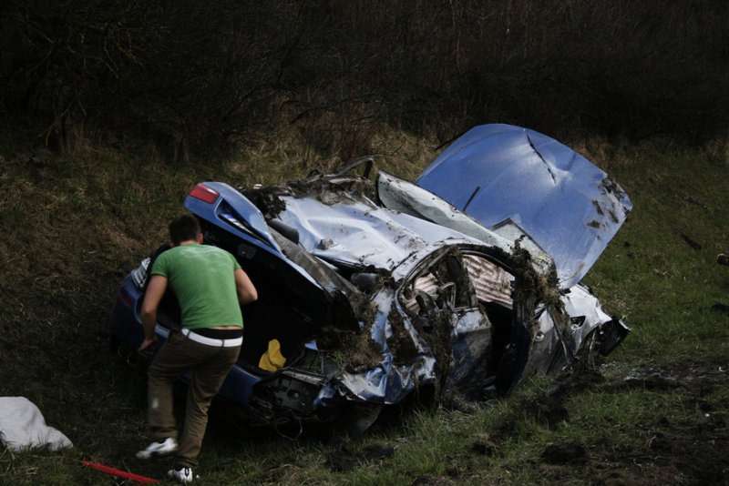 BMW M5 F10 wypadek crash