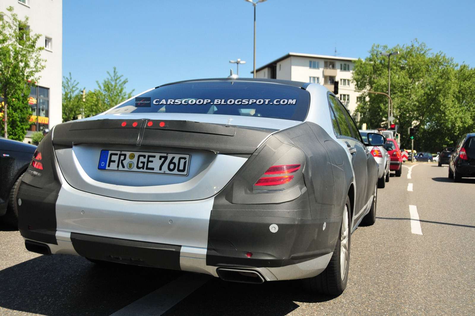Mercedes-Benz klasy S 2014 wnętrze szpiegowskie