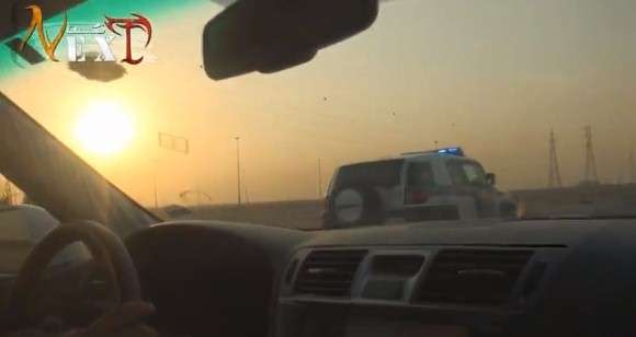 Kierowca Lexusa LS, który w poważaniu ma saudyjską policję
