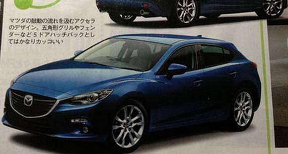 Nowa Mazda3 rendering