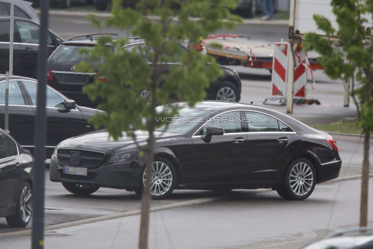 Mercedes CLS 2015 facelift szpiegowskie