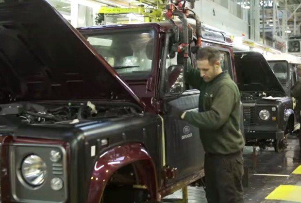 Land Rover Defender production
