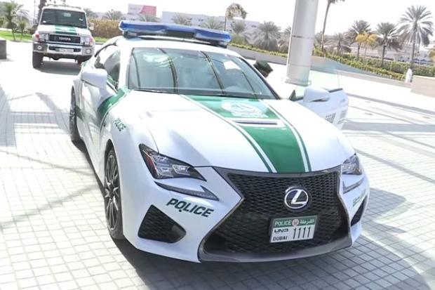Lexus RC-F dubai police