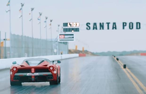 Ferrari Laferrari drag race