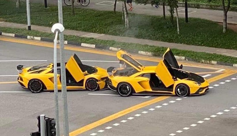 Lamborghini Aventador: wypadek