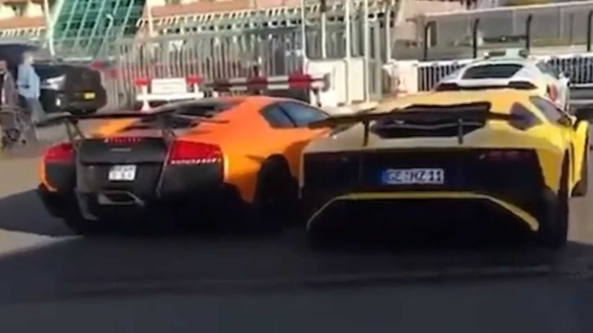 Lamborghini Aventador SV i Murcielago SV - wypadek