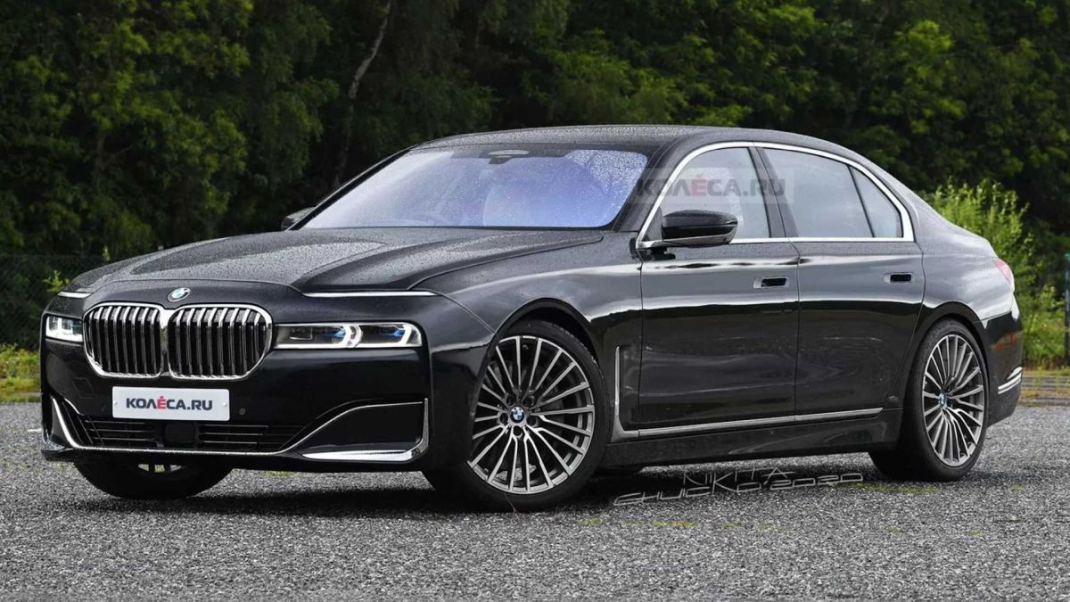 BMW serii 7 (2022): rendering - przód