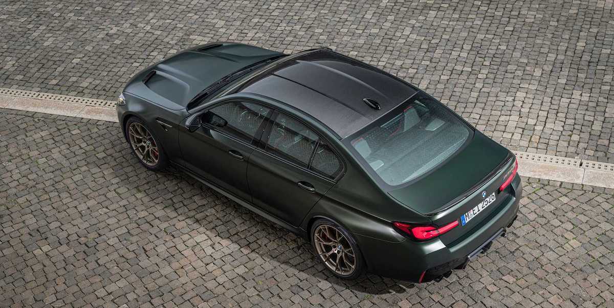 BMW M5 CS (2021): dach z włókna węglowego