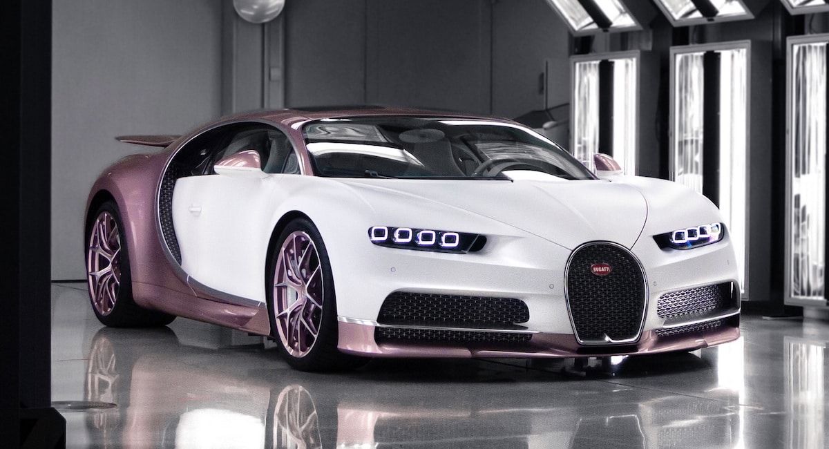 Bugatti Chiron Alice: różowe