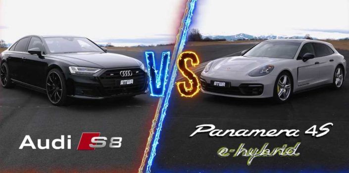 Czy Audi S8 poradzi sobie z hybrydowym Porsche Panamera