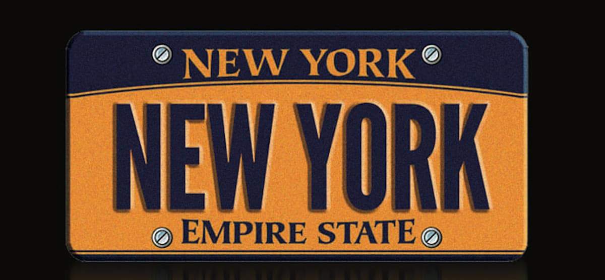 Tablica rejestracyjna "NEW YORK"
