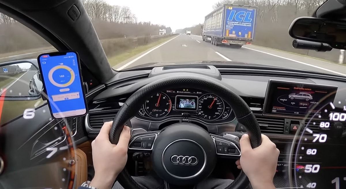 Audi RS6 C7, jazda po autostradzie
