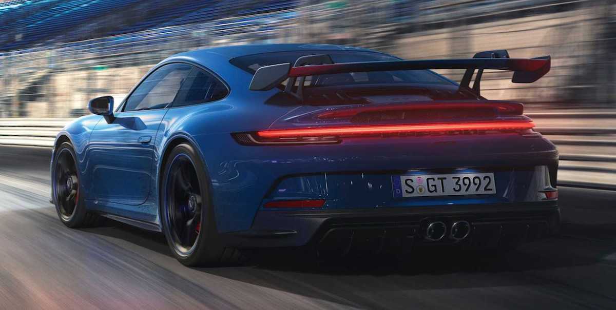 Porsche 911 GT3 (992) kręcące się na hamowni do 9 000