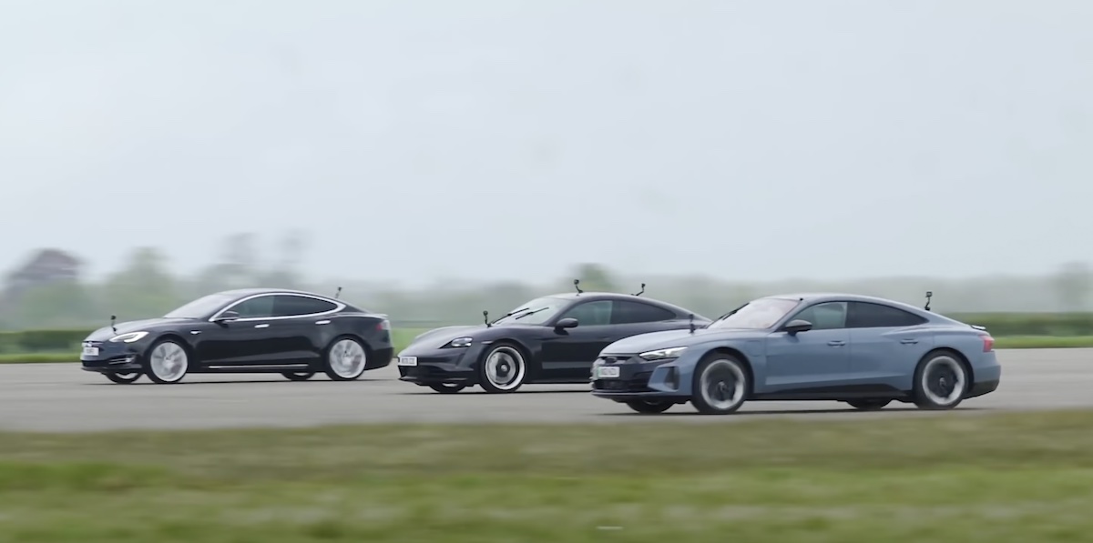 Tesla Model S Performance vs. Audi RS e-tron GT vs. Porsche Taycan Turbo