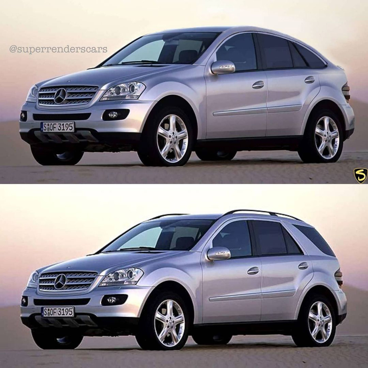 Mercedes-Benz ML Coupe W164 rendering 