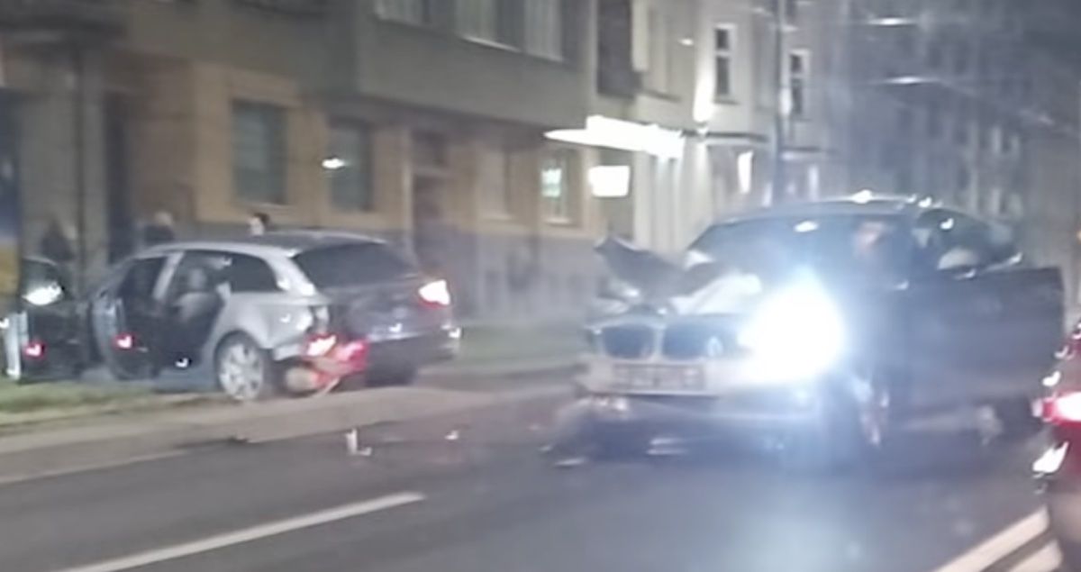 BMW wypadek