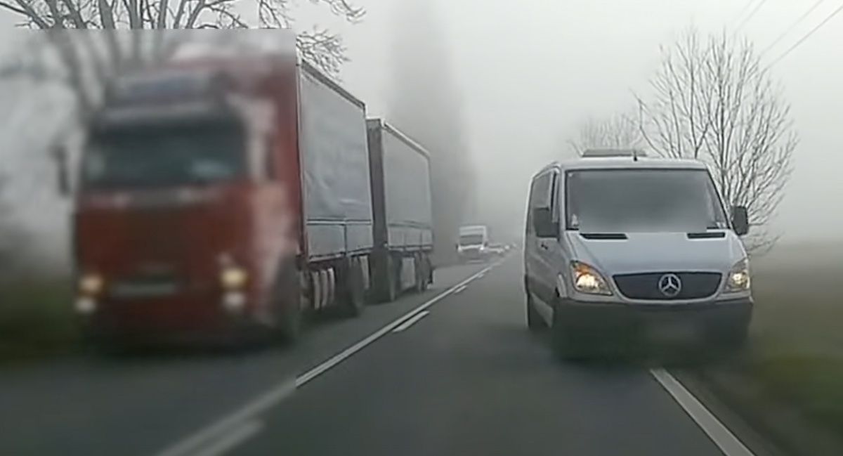 Mercedes Sprinter Scania mgła