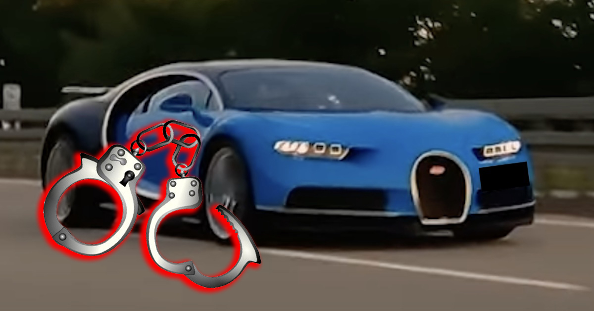 Bugatti Chiron policja