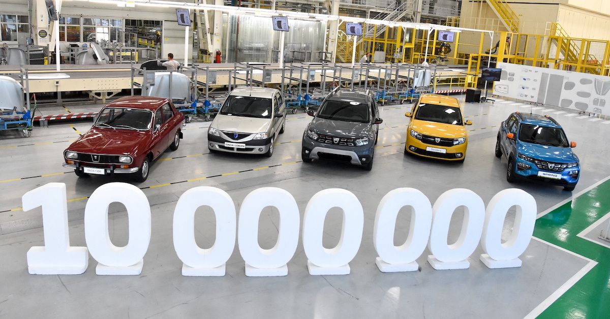 Dacia 10 milioane de mașini