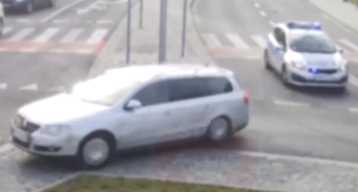 Volkswagen Passat pościg policja