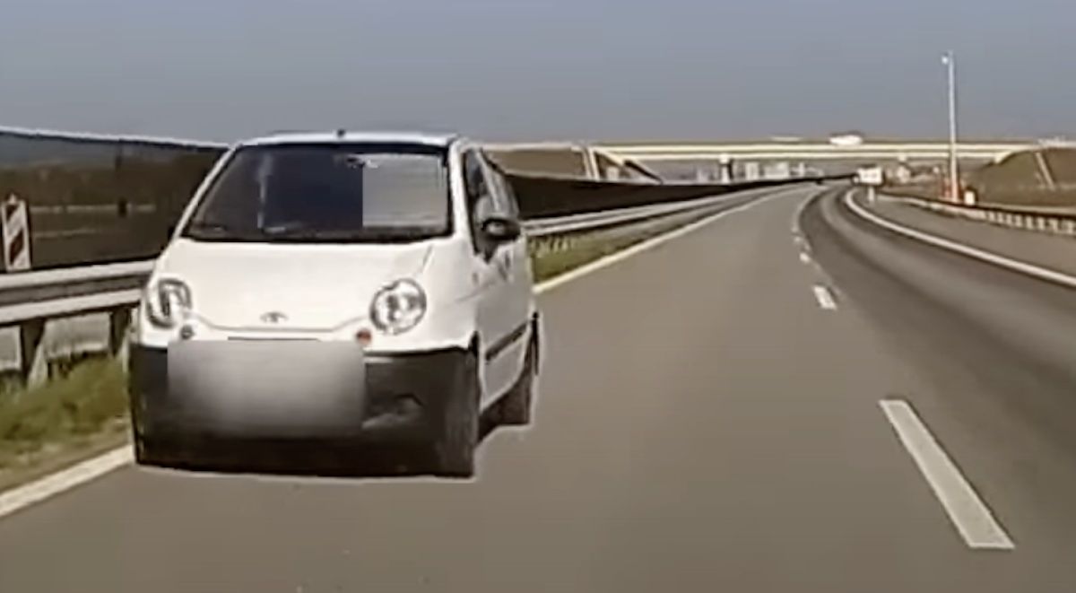 Daewoo Matiz pod prąd