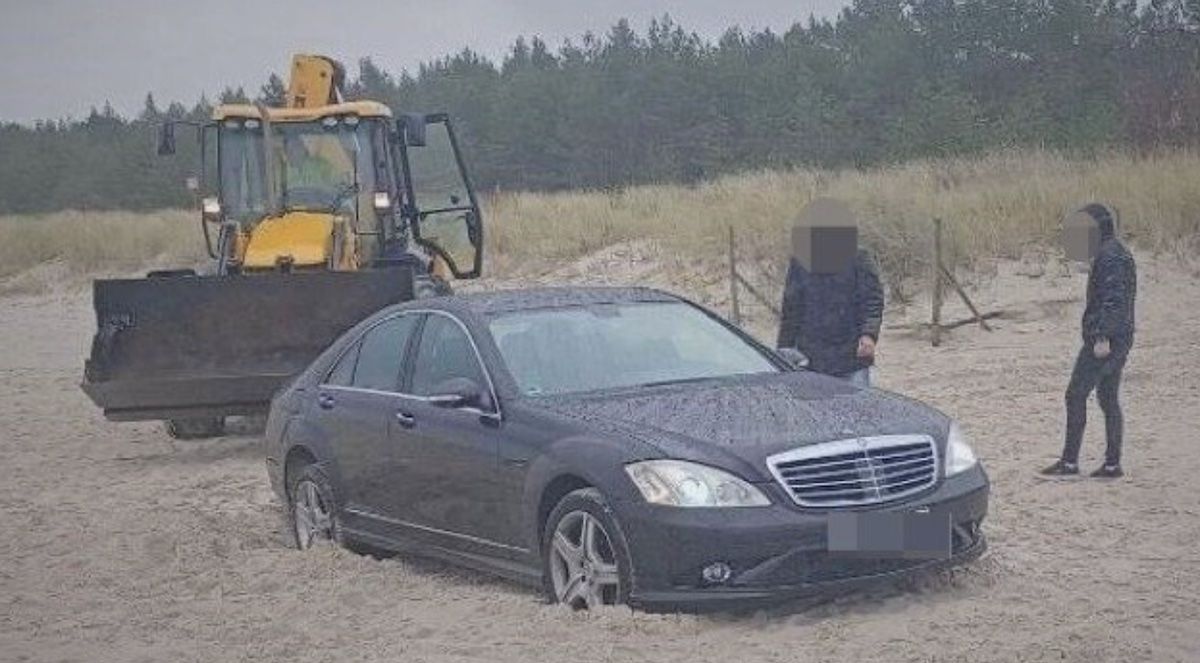 Mercedes-Benz Klasy S plaża