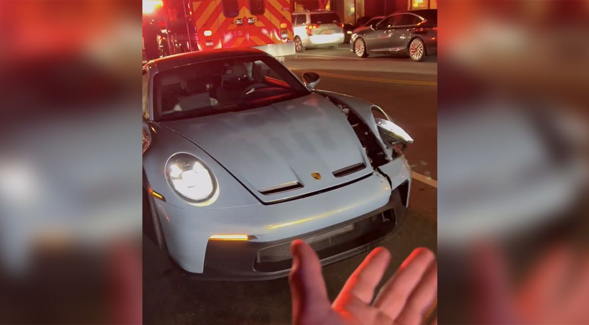 Porsche 911 GT3 992 wypadek