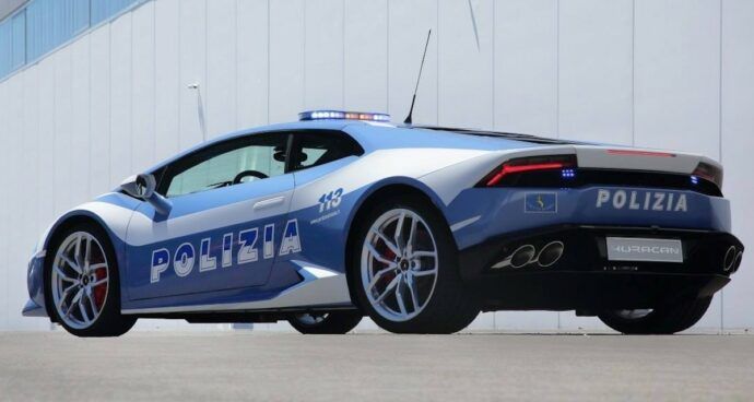 Lamborghini Huracan Polizei