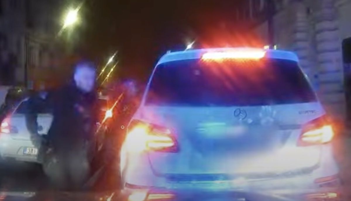 Mercedes GL pościg policja