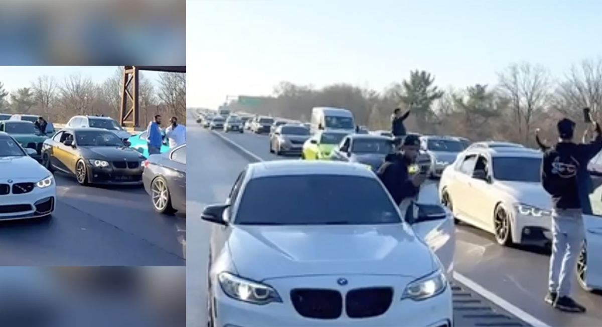 BMW autostrada blokada