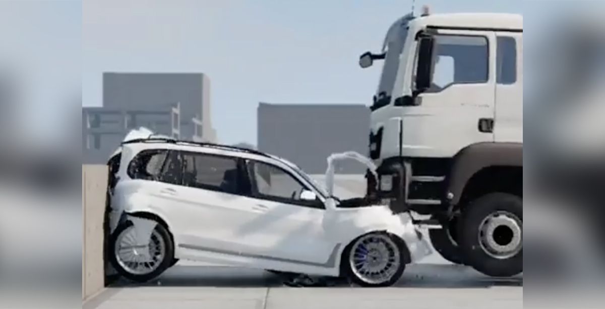 BMW X7 wypadek