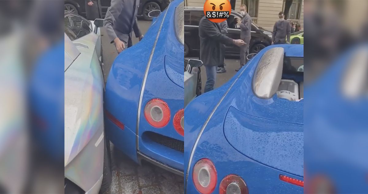 Bugatti Veyron parkingowy