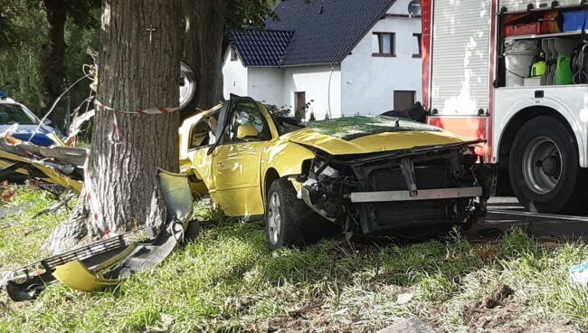 Audi A3 wypadek Świebodzin
