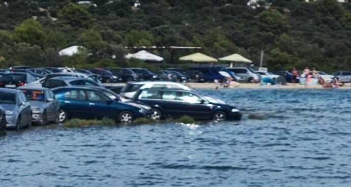 Chorwacja zalane samochody