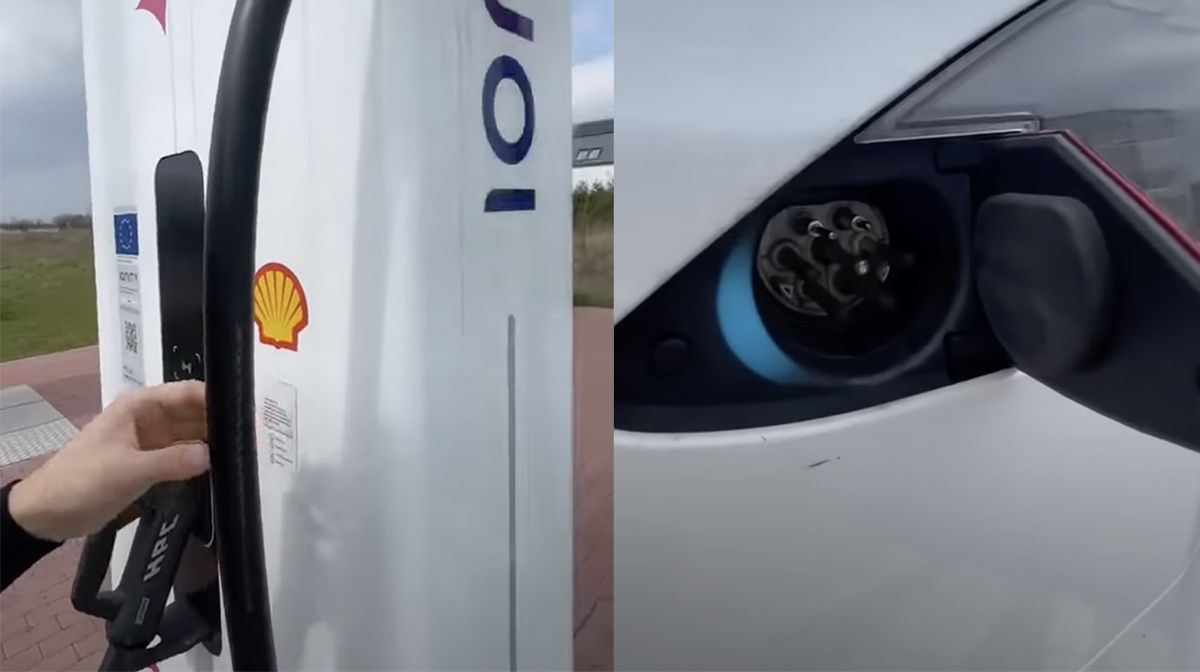 Tesla Model S ładowanie Ionity