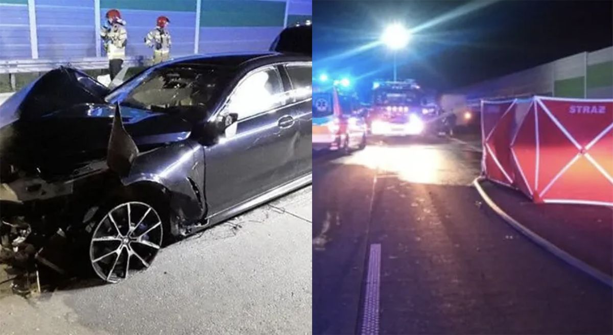 BMW M8 Gran Coupe wypadek