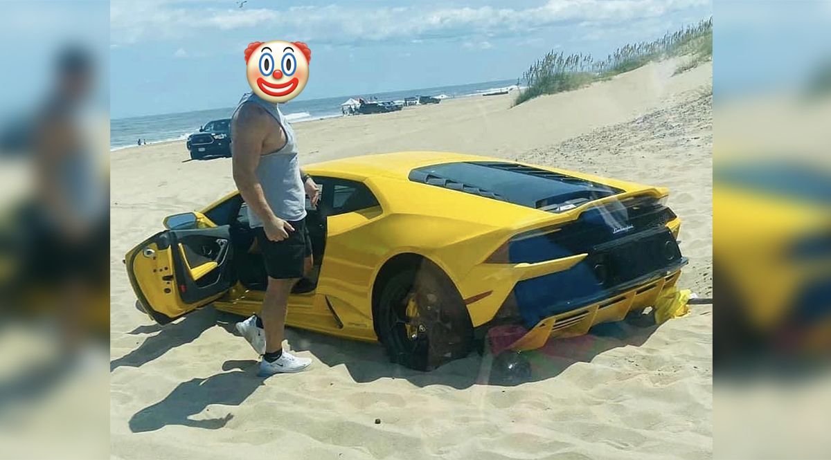 Lamborghini Huracan plaża